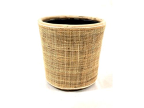 Van der Leeden Drypot webbing blond d36h35cm