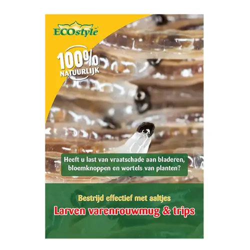 Ecostyle Aaltjes F tegen larven trips 50 mln/ca. 100m2/ > 50 planten - afbeelding 3
