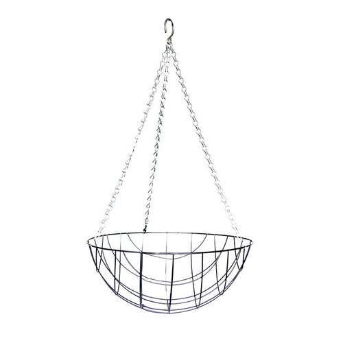 Esschert Zwart metalen hanging basket L - afbeelding 1