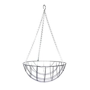 Esschert Zwart metalen hanging basket L - afbeelding 2