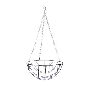 Esschert Zwart metalen hanging basket M - afbeelding 1
