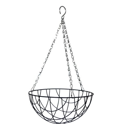 Esschert Zwart metalen hanging basket S - afbeelding 1