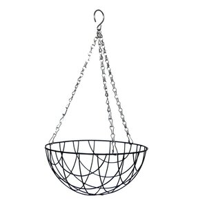 Esschert Zwart metalen hanging basket S - afbeelding 2