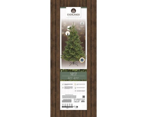 Everlands Alba kunstkerstboom met verlichting - groen/warm wit - H210/D127 cm - afbeelding 6