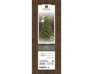 Everlands Alba kunstkerstboom met verlichting - groen/warm wit - H210/D127 cm - afbeelding 6