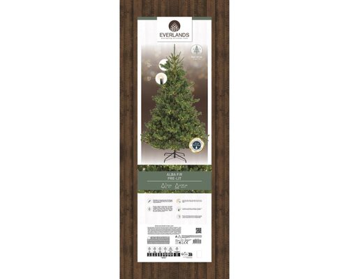 Everlands Alba kunstkerstboom met verlichting - groen/warm wit - H240/D137 cm - afbeelding 6