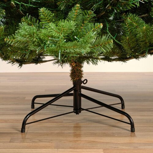Everlands Alba kunstkerstboom met verlichting - groen/warm wit - H210/D127 cm - afbeelding 4