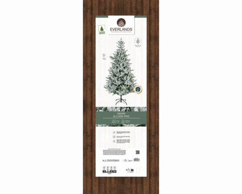 Everlands Allison boom besneeuwd - groen/wit - H210/D127 cm - afbeelding 2