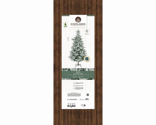 Everlands Allison boom besneeuwd - groen/wit - H240/D152 cm - afbeelding 2
