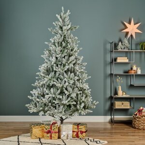 Everlands Allison boom besneeuwd - groen/wit - H300/D182 cm - afbeelding 5