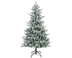 Everlands Allison boom besneeuwd - groen/wit - H150/D97 cm - afbeelding 1