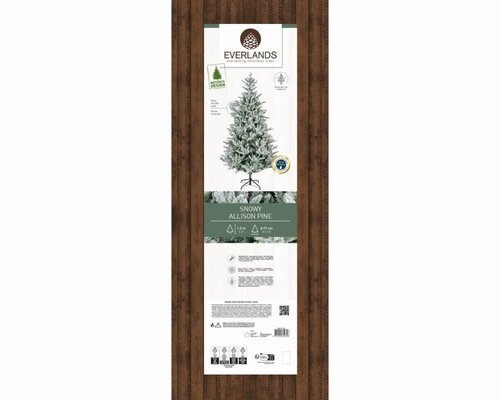 Everlands Allison boom besneeuwd - groen/wit - H150/D97 cm - afbeelding 2