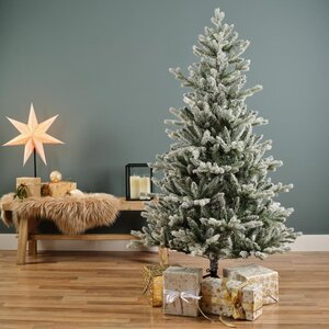 Everlands Allison boom besneeuwd - groen/wit - H150/D97 cm - afbeelding 5