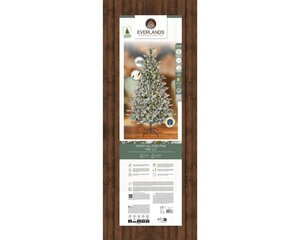Everlands Allison boom besneeuwd met verlichting - green/white/warm white/classic warm - H210/D127 c - afbeelding 2