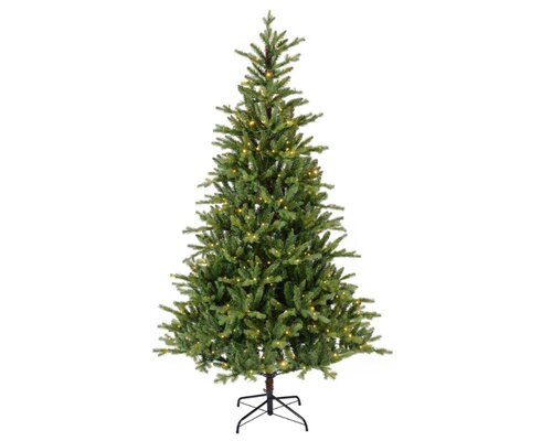 Everlands Allison 240 cm – met verlichting groen/warm wit/klassiek warm – kunstkerstboom - afbeelding 1