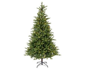 Everlands Allison boom met verlichting - groen/warm wit/klassiek warm - H240/D152 cm