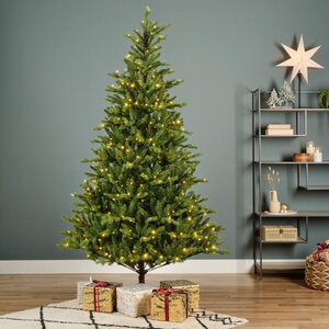 Everlands Allison 240 cm – met verlichting groen/warm wit/klassiek warm – kunstkerstboom - afbeelding 5