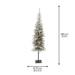 Everlands Alpbach kunstkerstboom besneeuwd met verlichting - green/white/warm white/classic warm - Ø - afbeelding 6