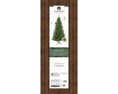 Everlands Bretton kunstkerstboom - groen - H210/D110 cm - afbeelding 2