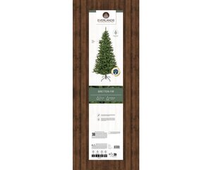 Everlands Bretton kunstkerstboom - groen - H210/D110 cm - afbeelding 2