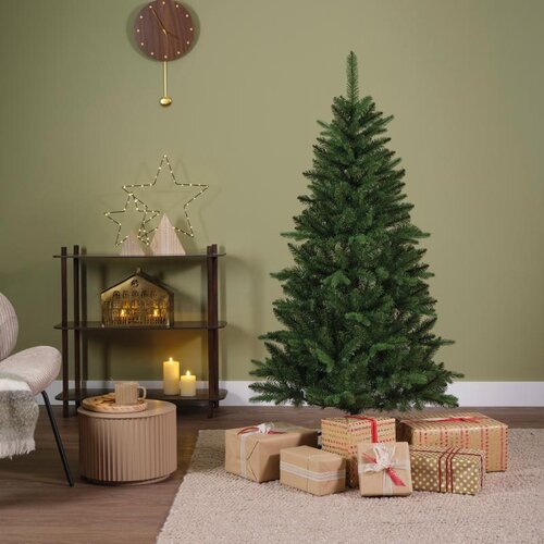 Everlands Bretton kunstkerstboom - groen - H150/D81 cm - afbeelding 5