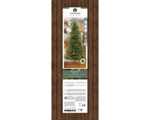 Everlands Bretton kunstkerstboom met verlichting - groen/warm wit - H240/D121 cm - afbeelding 2