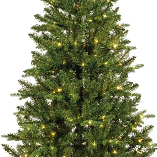 Everlands Bretton kunstkerstboom met verlichting - groen/warm wit - Ø 99 cm - afbeelding 3