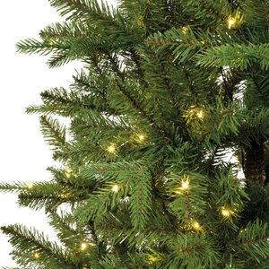 Everlands Bretton kunstkerstboom met verlichting - groen/warm wit - Ø 99 cm - afbeelding 6