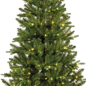 Everlands Bretton kunstkerstboom met verlichting - groen/warm wit - H240/D121 cm - afbeelding 3