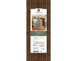 Everlands Canada kunstkerstboom met rijpafwerking met verlichting - groen/wit/warm wit - Ø 117 cm - afbeelding 2