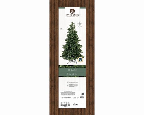 Everlands Geneva kunstkerstboom - groen - H210/D126 cm - afbeelding 2