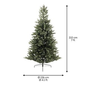 Everlands Geneva kunstkerstboom - groen - H210/D126 cm - afbeelding 6