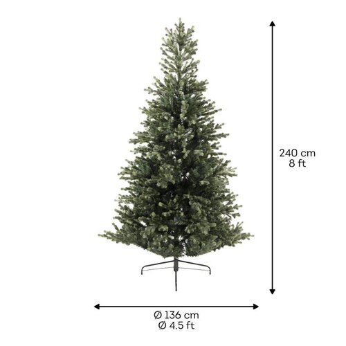 Everlands Geneva kunstkerstboom - groen - H240/D136 cm - afbeelding 6