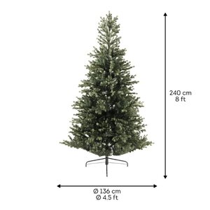 Everlands Geneva kunstkerstboom - groen - H240/D136 cm - afbeelding 6