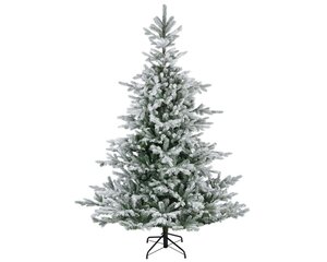 Everlands Grandis kunstkerstboom besneeuwd - groen/wit - H300/D182 cm - afbeelding 1