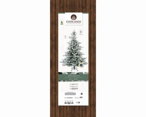 Everlands Grandis kunstkerstboom besneeuwd - groen/wit - H300/D182 cm - afbeelding 2