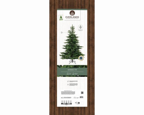 Everlands Grandis kunstkerstboom - groen - H240/D162 cm - afbeelding 2