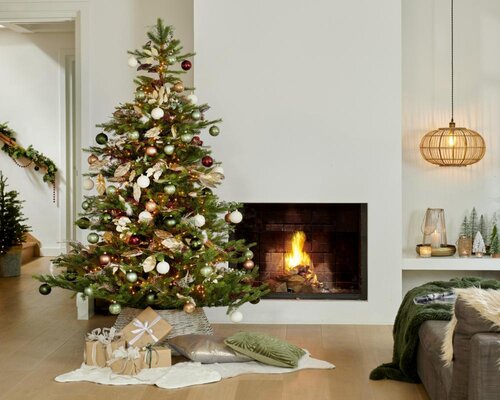 Everlands Grandis kunstkerstboom - groen - H240/D162 cm - afbeelding 6