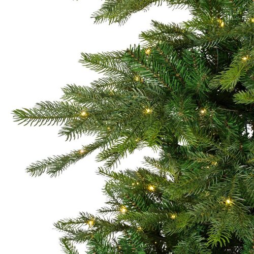 Everlands Grandis kunstkerstboom met verlichting - groen/warm wit - Ø 162 cm - afbeelding 9