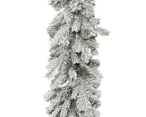 Everlands Grandis slinger besneeuwd - groen/wit - Ø 20 cm - afbeelding 1