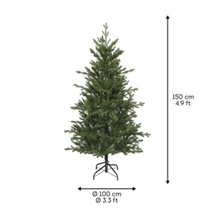 Everlands Greenhill kunstkerstboom - groen - H150/D100 cm - afbeelding 6