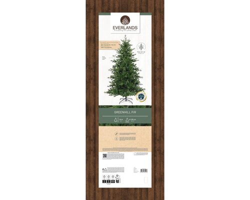 Everlands Greenhill kunstkerstboom - groen - H180/D120 cm - afbeelding 2