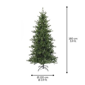 Everlands Greenhill kunstkerstboom - groen - H180/D120 cm - afbeelding 6
