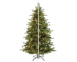 Everlands Greenhill kunstkerstboom met verlichting - groen/warm wit/klassiek warm - Ø 140 cm - afbeelding 6