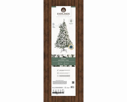Everlands Imperial boom besneeuwd - groen/wit - H180/D117 cm - afbeelding 2