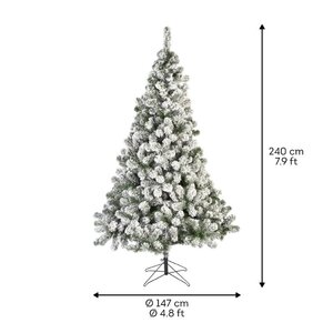Everlands Imperial boom besneeuwd - groen/wit - H240/D147 cm - afbeelding 6