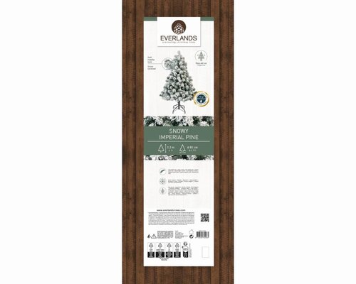 Everlands Imperial boom besneeuwd - groen/wit - H120/D81 cm - afbeelding 2