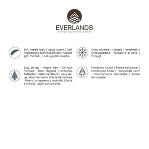 Everlands Imperial boom besneeuwd - groen/wit - H120/D81 cm - afbeelding 7