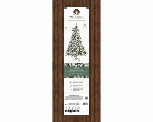 Everlands Imperial boom besneeuwd - groen/wit - H150/D97 cm - afbeelding 2