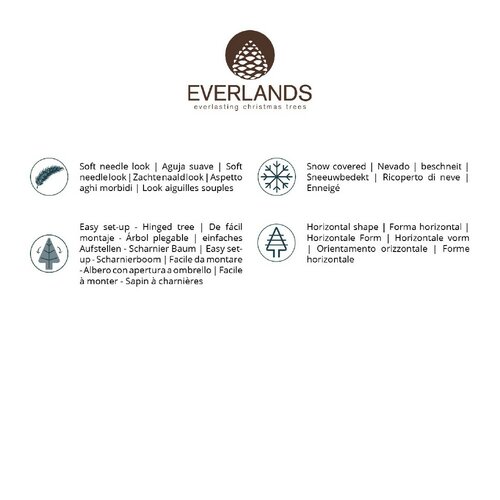 Everlands Imperial boom groen/wit dia97-H150cm - afbeelding 7